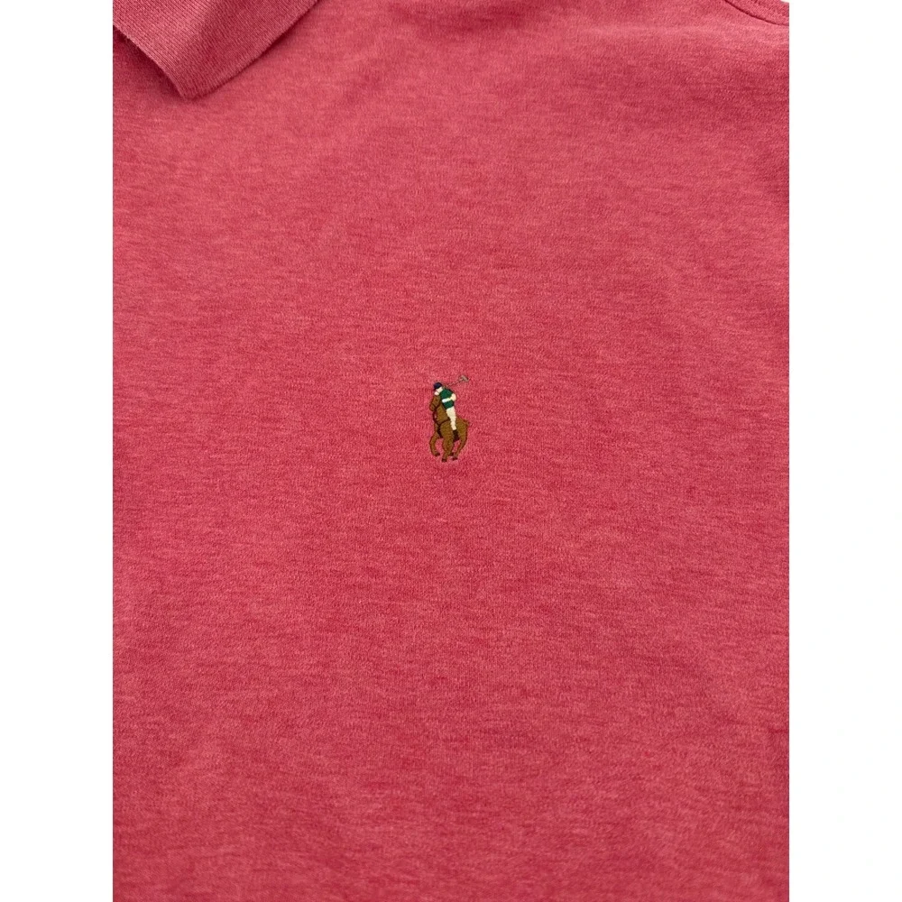 Polo Ralph Lauren Men's Red Heathered Classic Fit Polo‎ Shirt Size 2XLT